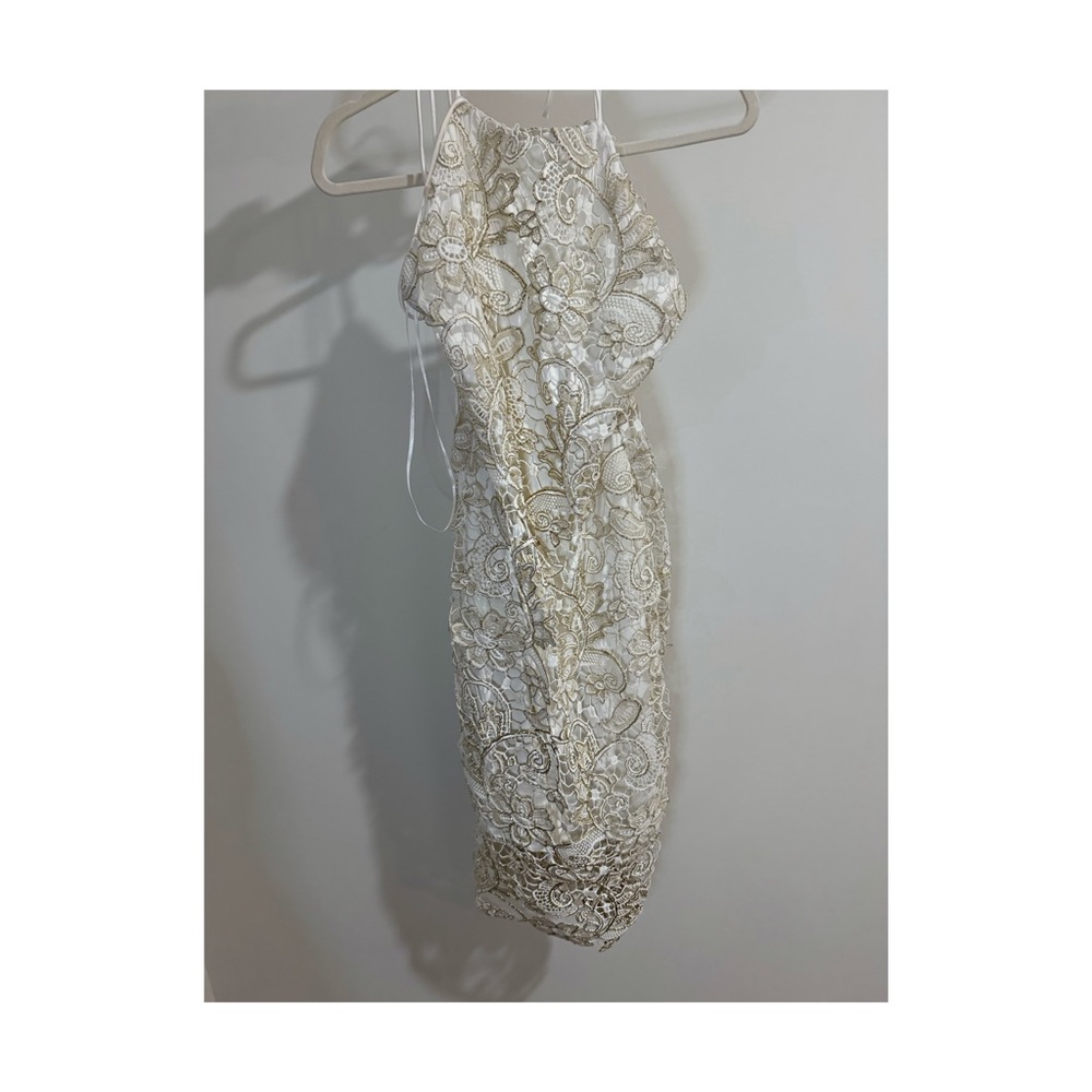 Elegant Lace Nicole Miller Maxi Dress